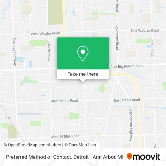 Preferred Method of Contact map