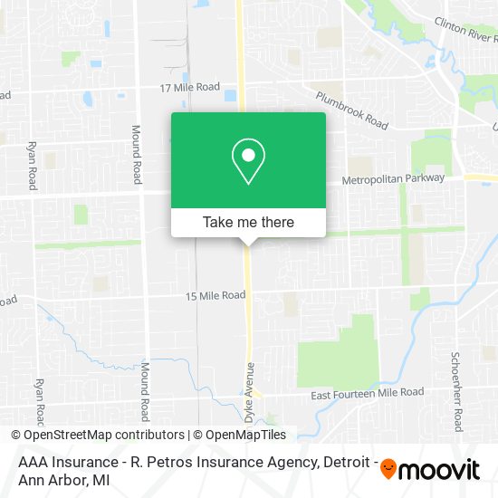 AAA Insurance - R. Petros Insurance Agency map