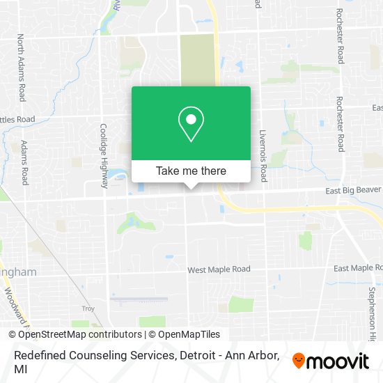 Mapa de Redefined Counseling Services