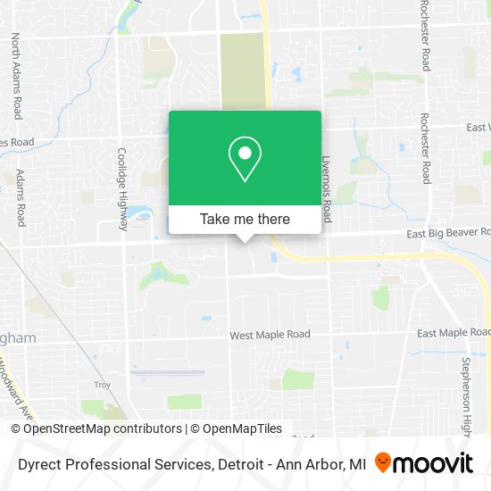 Dyrect Professional Services map