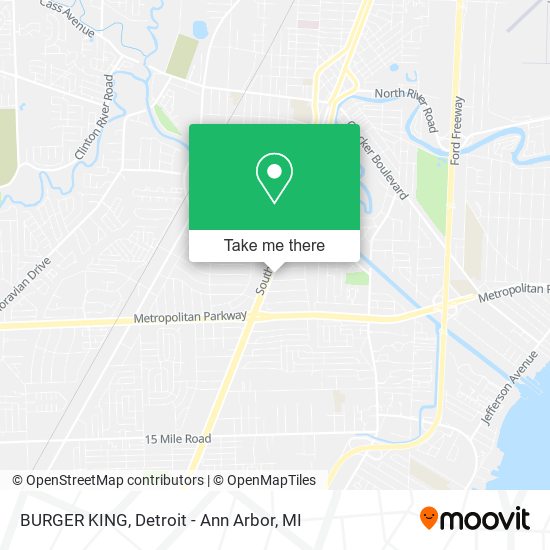 BURGER KING map