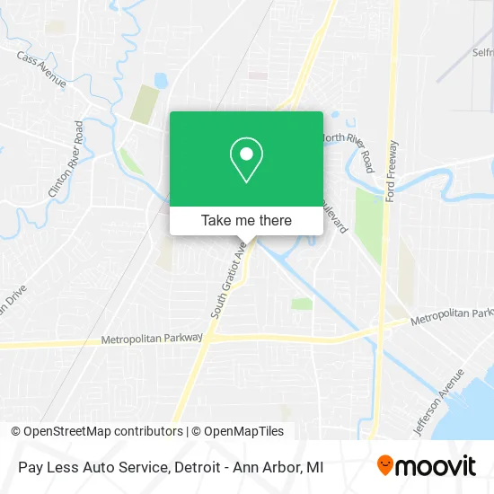 Pay Less Auto Service map