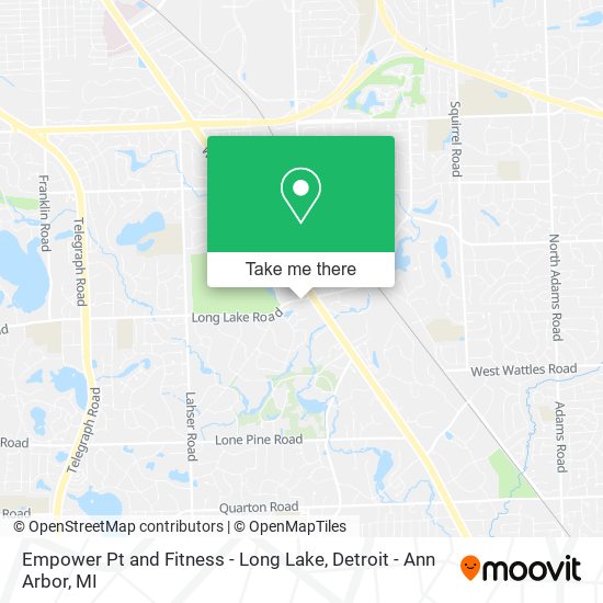 Empower Pt and Fitness - Long Lake map