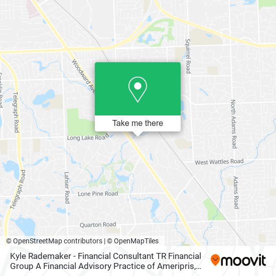 Kyle Rademaker - Financial Consultant TR Financial Group A Financial Advisory Practice of Ameripris map