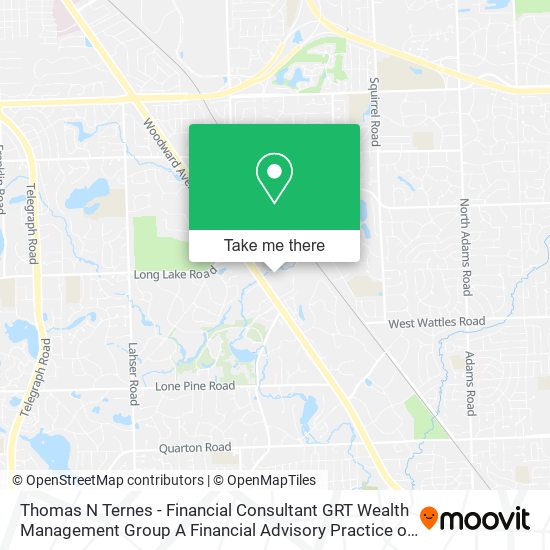 Thomas N Ternes - Financial Consultant GRT Wealth Management Group A Financial Advisory Practice of map