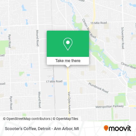 Scooter's Coffee map