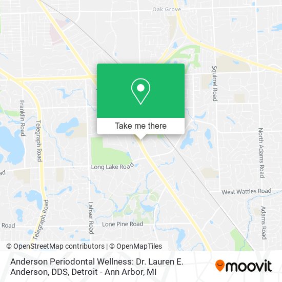 Anderson Periodontal Wellness: Dr. Lauren E. Anderson, DDS map