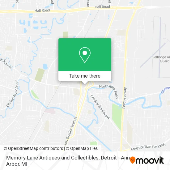 Memory Lane Antiques and Collectibles map
