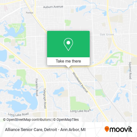 Alliance Senior Care map