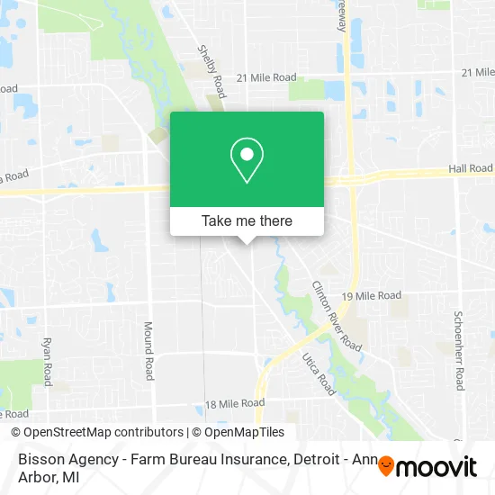 Bisson Agency - Farm Bureau Insurance map