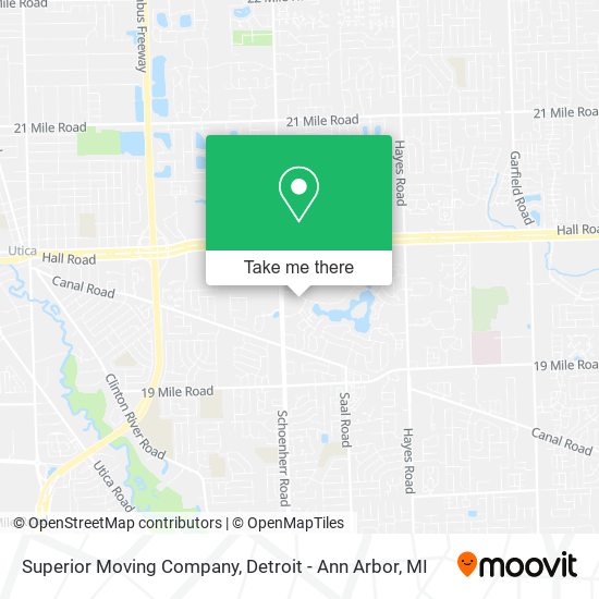 Superior Moving Company map