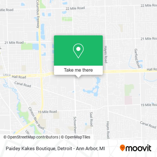 Paidey Kakes Boutique map
