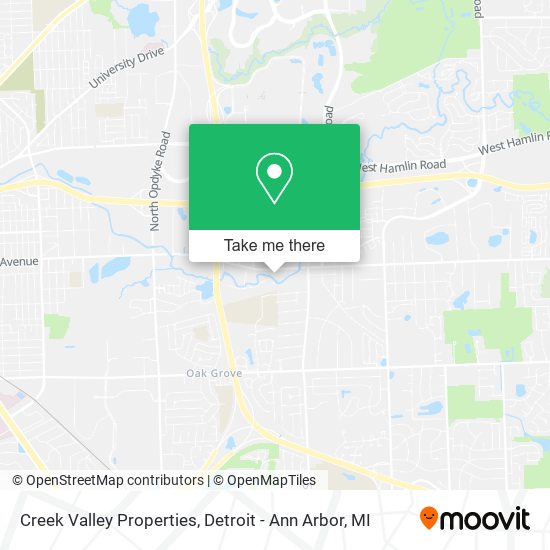 Creek Valley Properties map