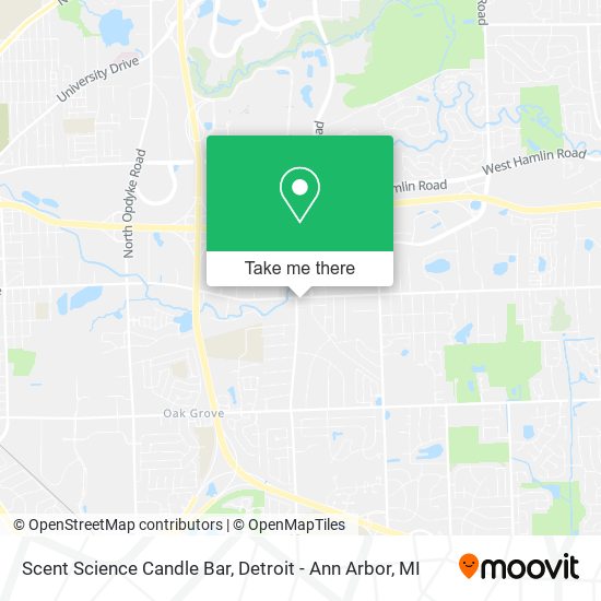 Scent Science Candle Bar map