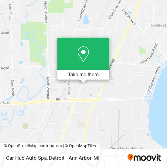 Car Hub Auto Spa map