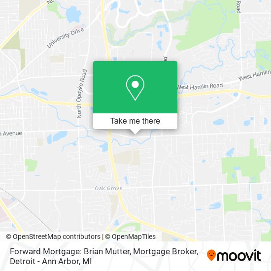 Mapa de Forward Mortgage: Brian Mutter, Mortgage Broker