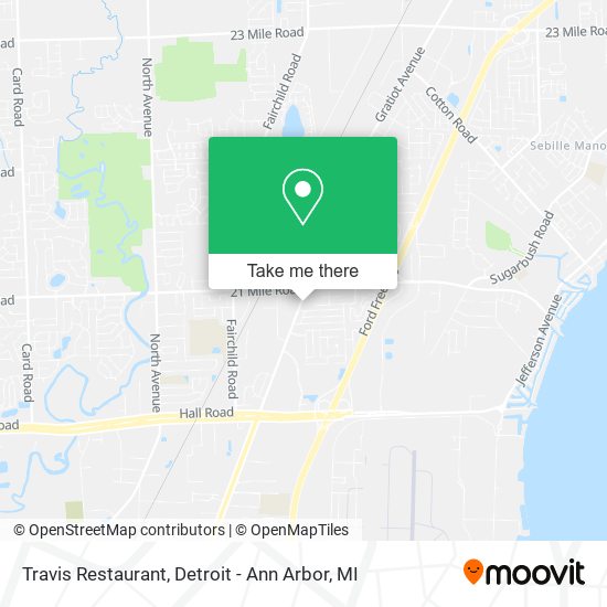 Travis Restaurant map