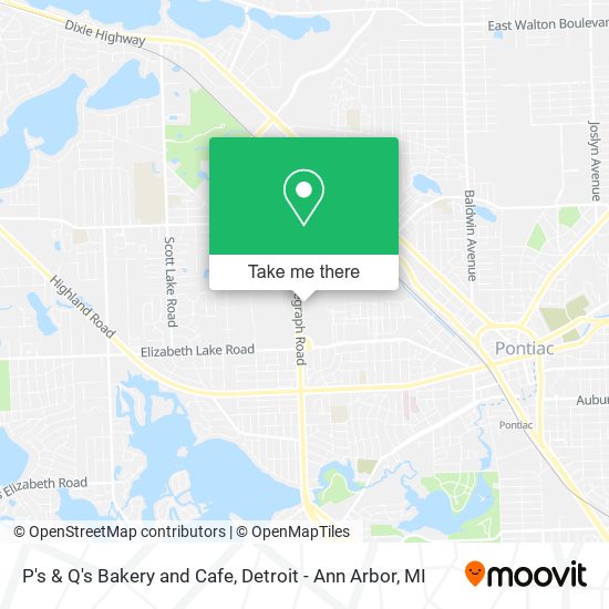 P's & Q's Bakery and Cafe map