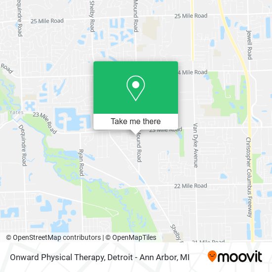Onward Physical Therapy map