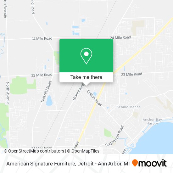 American Signature Furniture map