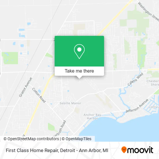 First Class Home Repair map