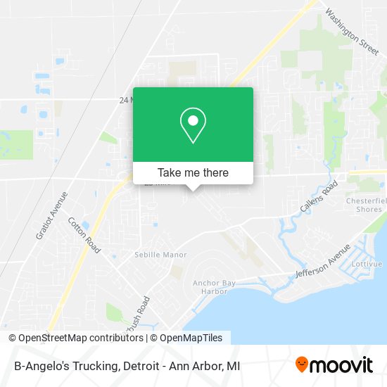 Mapa de B-Angelo's Trucking