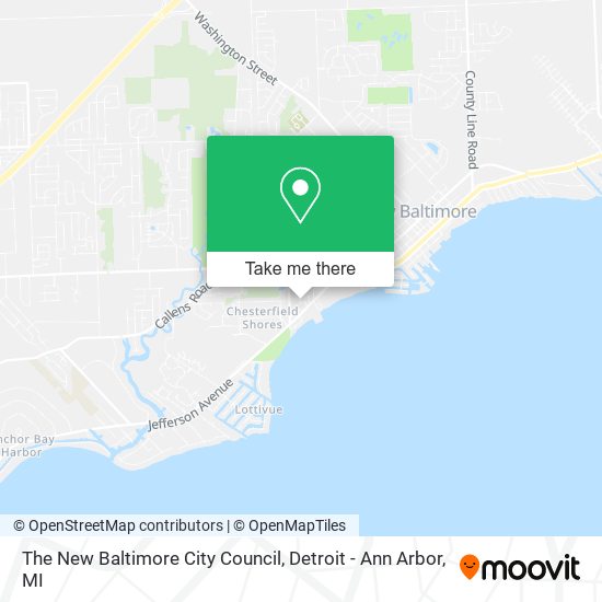 Mapa de The New Baltimore City Council