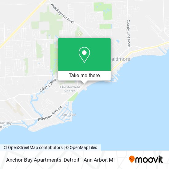 Anchor Bay Apartments map