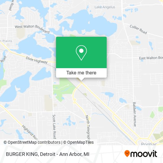 BURGER KING map