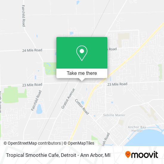 Tropical Smoothie Cafe map