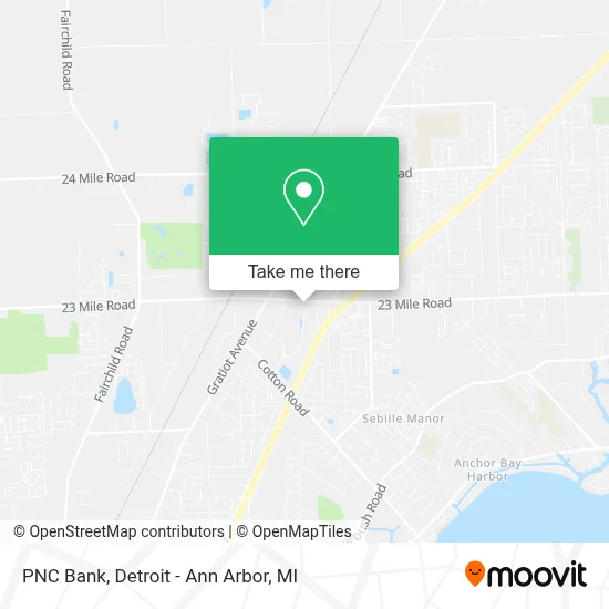 PNC Bank map