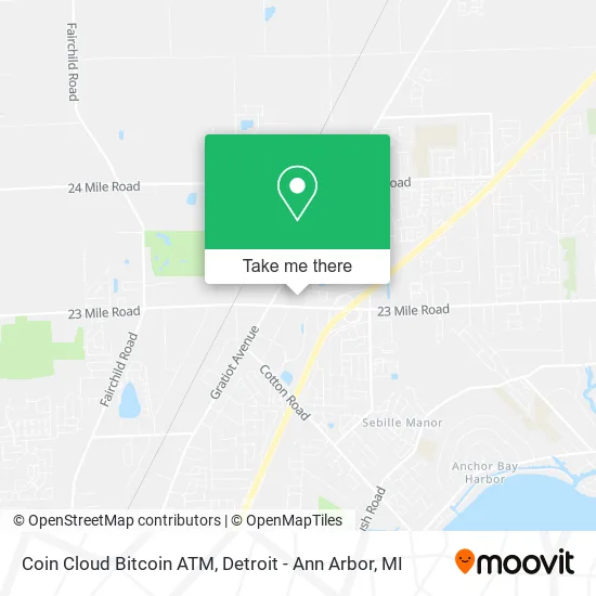 Coin Cloud Bitcoin ATM map
