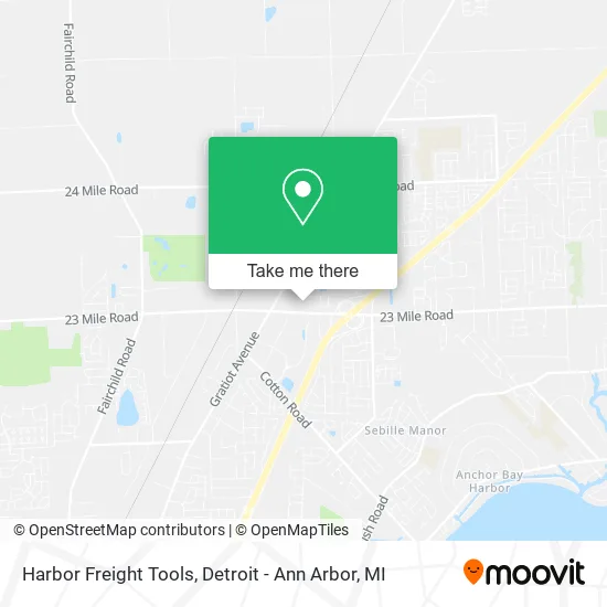 Harbor Freight Tools map