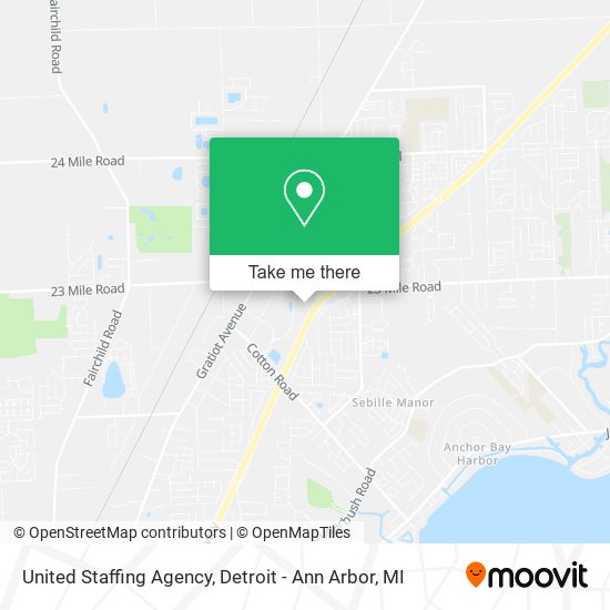 Mapa de United Staffing Agency