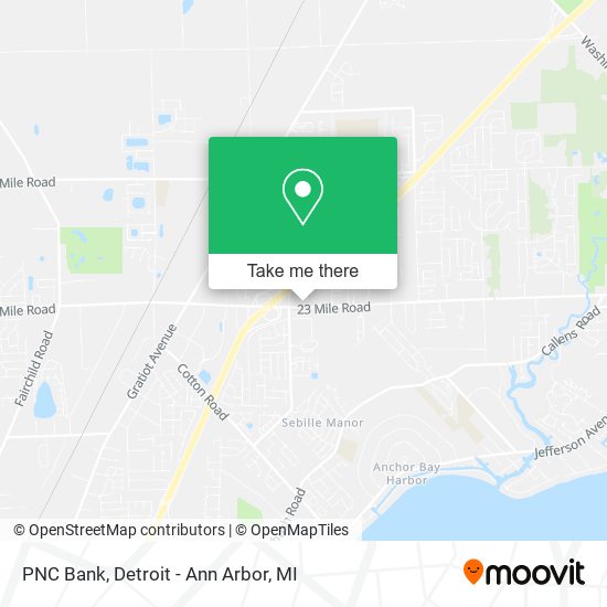 PNC Bank map