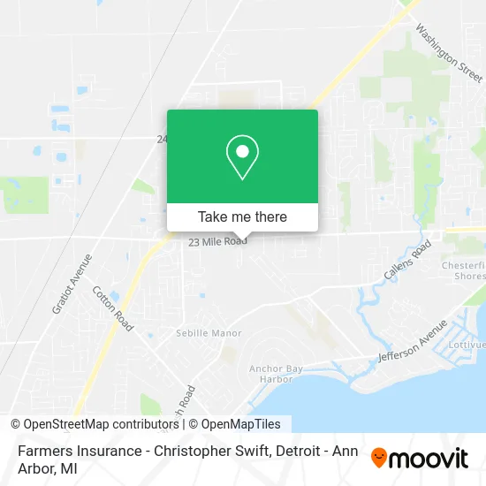 Farmers Insurance - Christopher Swift map