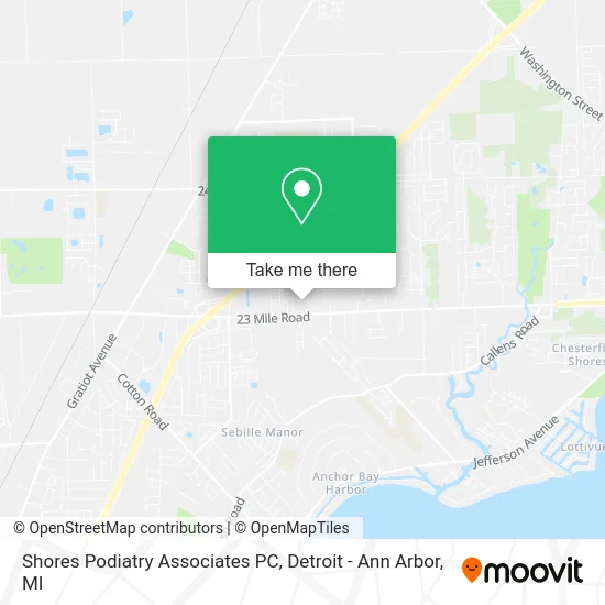 Shores Podiatry Associates PC map