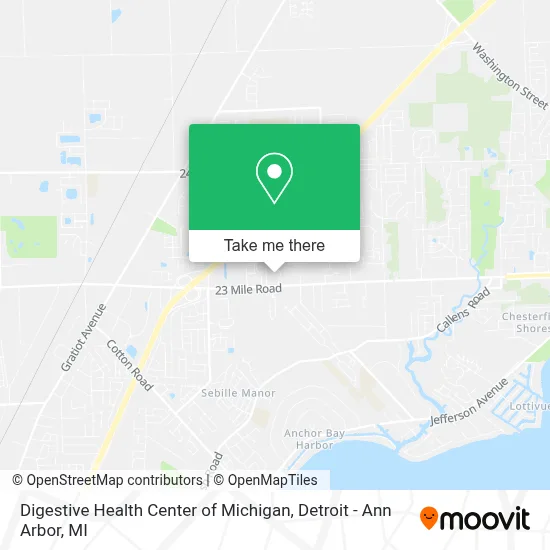 Digestive Health Center of Michigan map