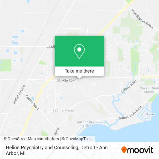 Helios Psychiatry and Counseling map
