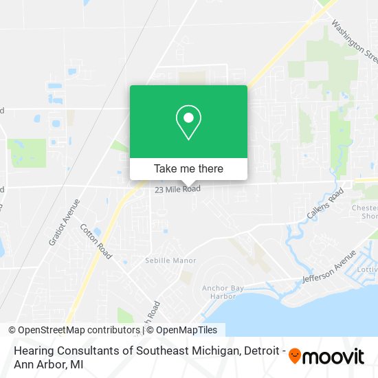 Mapa de Hearing Consultants of Southeast Michigan