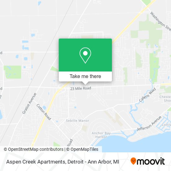 Aspen Creek Apartments map