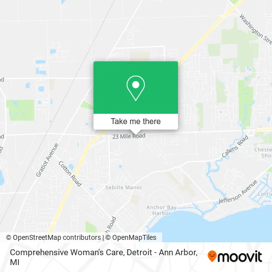 Comprehensive Woman's Care map