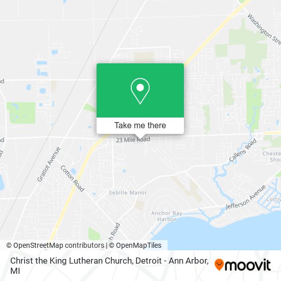Mapa de Christ the King Lutheran Church