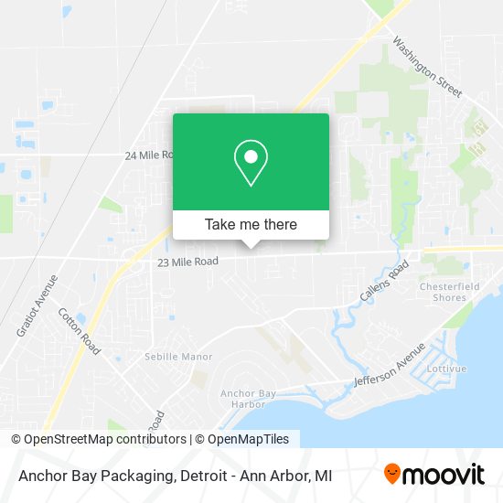 Anchor Bay Packaging map