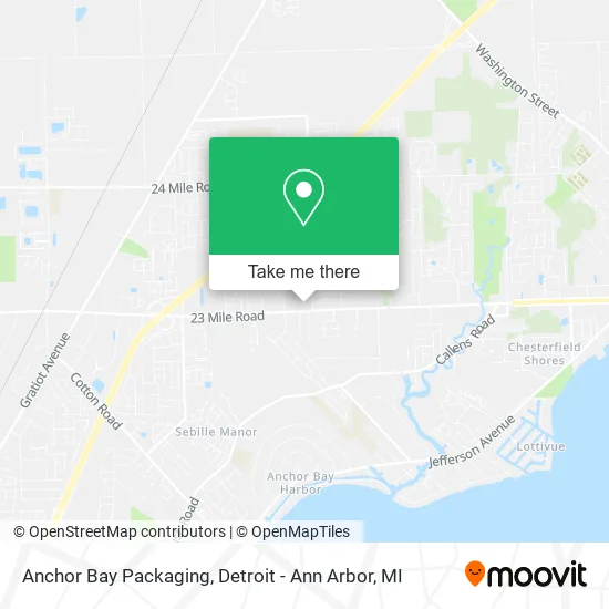 Anchor Bay Packaging map