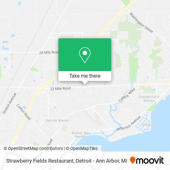 Mapa de Strawberry Fields Restaurant