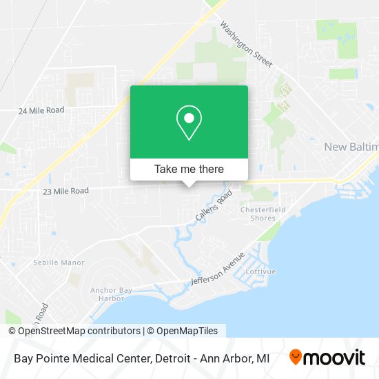 Bay Pointe Medical Center map