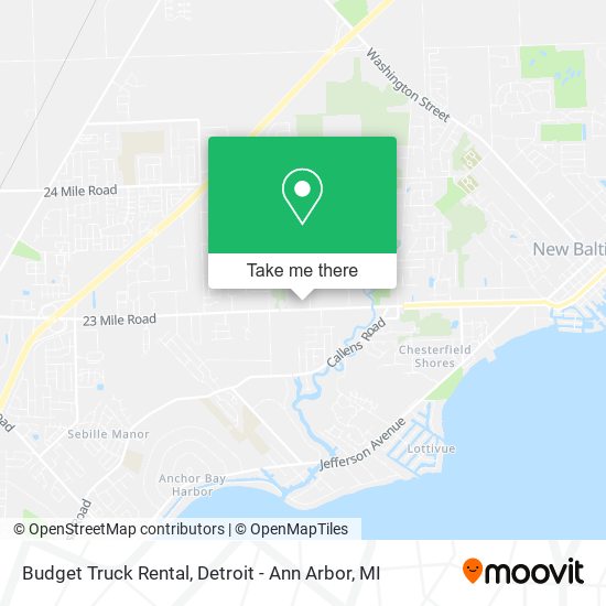 Mapa de Budget Truck Rental