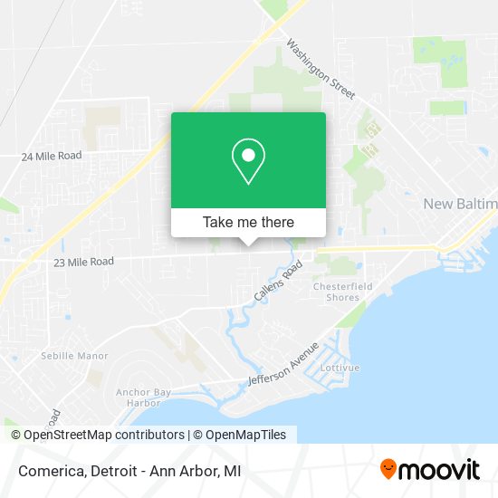 Mapa de Comerica