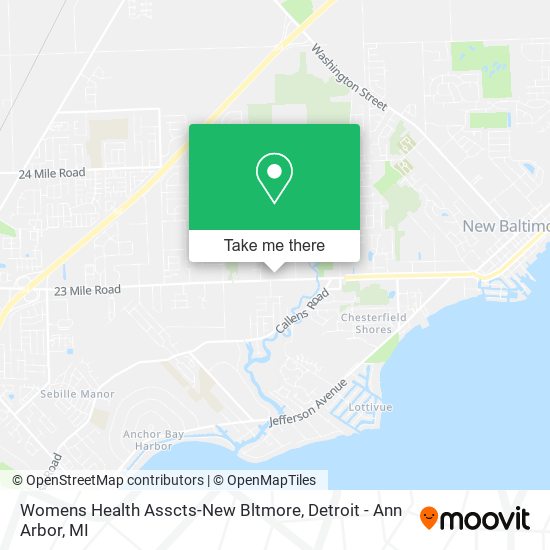 Mapa de Womens Health Asscts-New Bltmore